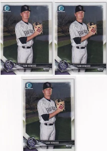LOTE (3) 2018 BOWMAN CHROME PROSPECTS RC SAM HOWARD COLORADO ROCKIES - Y3782 - Imagen 1 de 2