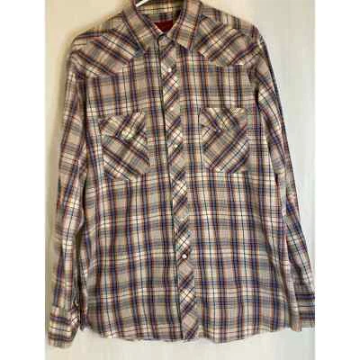 Camisa Rustler Western para hombre con botones grandes X largas colas Foto 1 de 4