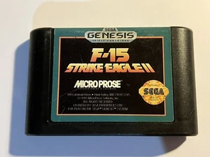 Cartucho auténtico F-15 Strike Eagle II 2 (Sega Genesis) solamente - Imagen 1 de 3