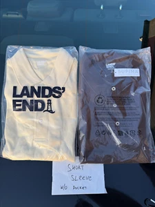 2 Pack Men’s Large Lands’ End Polo – Supima Cotton, Short Sleeve, Classic Busine - Picture 1 of 10