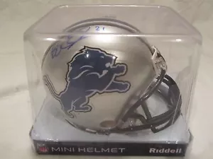 Reggie Bush Signed Detroit Lions Mini Helmet - Bush Hologram - Picture 1 of 7