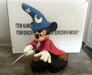 Disney Parks Sorcerer Mickey Mouse Statue Figurine 9" Fantasia w/ Box - Picture 1 of 7