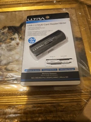 USB 2.0 Multi-Card Reader Writer SD SDHC Micro SD MS PRO DUO M2 MMC Windows MAC - Image 1 of 4