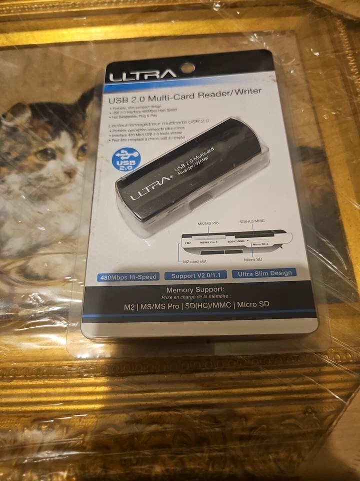 USB 2.0 Multi-Card Reader Writer SD SDHC Micro SD MS PRO DUO M2 MMC Windows MAC - Image 1 of 4