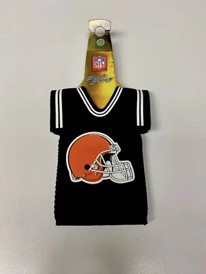 Camiseta del equipo de fútbol americano de la NFL Cleveland Browns botella de cerveza soporte Koozie nueva con etiquetas Foto 1 de 2