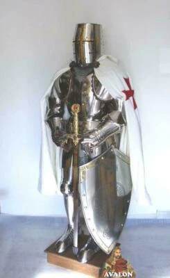 Knight Templar Armor Suit Battle-ready decorative Customizable metal armor - Image 1 of 4