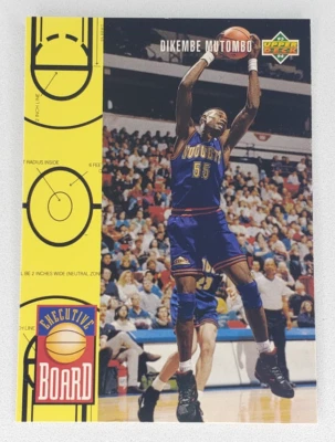 1993-94 Upper Deck Executive Board Dikembe Mutumbo #431 Denver Nuggets NBA - Image 1 of 2