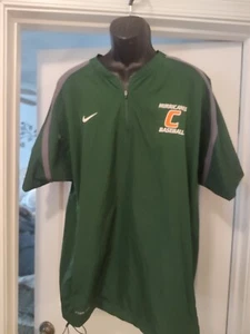 Miami Hurricanes Baseball Herren Nike leichte Halbarm Jacke - Bild 1 von 6