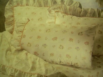 VTG NOS~ St Mary's  FIELDCREST 3 PC TWIN SET~CHARLESTON GARDEN~PERCALE~RUFFLES - Image 1 of 3