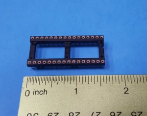 (4 Pcs) IC SOCKET 32 PIN , 110-93-632-41-001000, Mill-Max, 0.6", GOLD ON CONTACT - Picture 1 of 7
