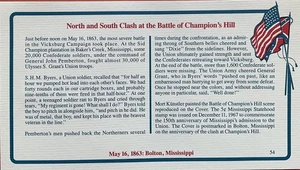 Mort Kunstler Guerra Civil Historia Filatélica Batalla de Champion's Hill Bolton MS - Imagen 1 de 1