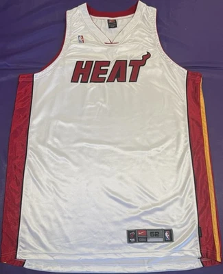 Authentic Miami Heat Blank Vintage 2000’s Home White On Court Nike Jersey 52 - Image 1 of 4