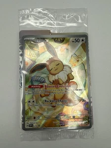 SEALED Pokemon Eevee SVP 173 Prismatic Evolutions Full Art Holo Black Star Promo - Picture 1 of 2