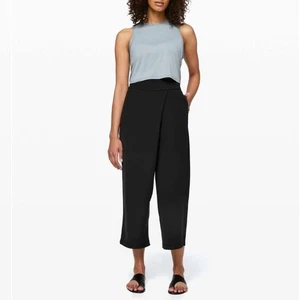 Lululemon With The Flow Damenhose schwarz weites Bein - Bild 1 von 9