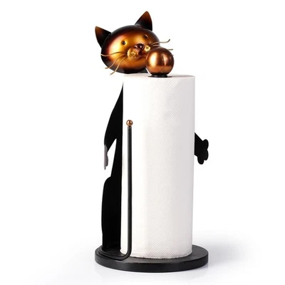 Porta toallas de papel para gato encimera, soporte para toallas de papel de granja para kit... Foto 1 de 4