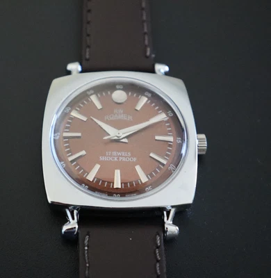 Vintage Elegant Roamer  mechanical build S96 17 Jewels wrist watch for men - Image 1 of 4