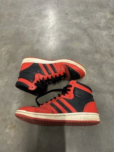 Authentic Adidas Top Ten RB GX0756 Red Black High Top Basketball Shoes Men 9.5 - Picture 1 of 6