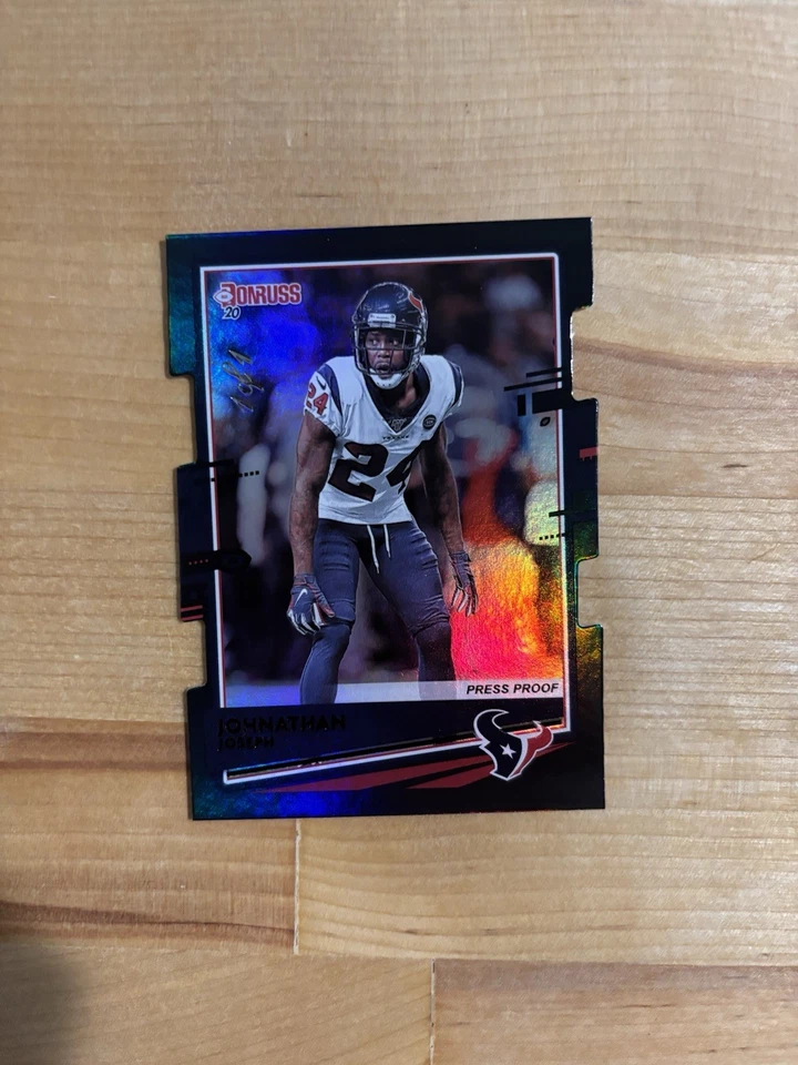 Donruss Black 2020 troquelado 1/1 #116 Jonathan Joseph Texans Foto 1 de 2