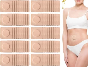 100Pcs Castor Oil Pack Wrap for Belly Button, 2 Inch Self-Adhesive Castor Oil... - Picture 1 of 12