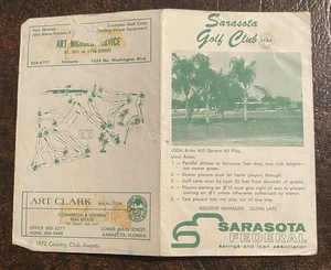 Vintage 50+ Year Old Sarasota GC Scorecard - Used - Sarasota, FL - Picture 1 of 2