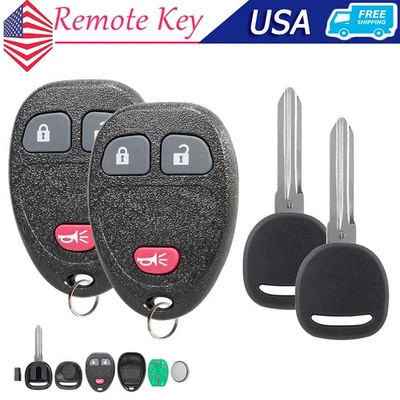 2 para 2007 2008 2009 2010 2011 2012 2013 GMC Sierra 1500 2500 mando a distancia + llave Foto 1 de 4