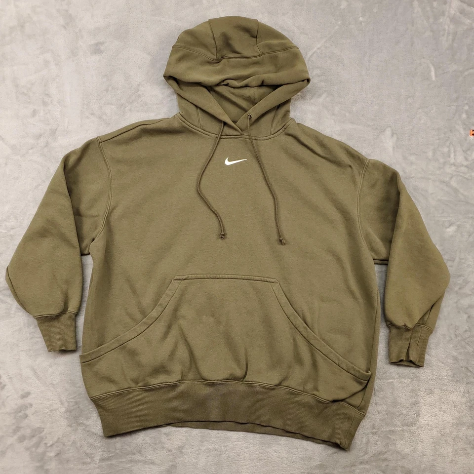 Sudadera con Capucha Nike para Mujer XL Verde Centro Swoosh Ropa Deportiva Phoenix Pullover De Gran Tamaño Foto 1 de 4