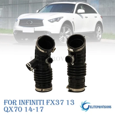 NEW 2PCS LH+RH Air Intake Hose For Infiniti FX37 2013 QX70 2014-2017 3.7L Foto 1 de 4
