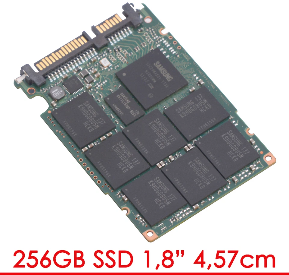 256GB Fast SSD Hard Drive 1.8" 4.57cm SATA SATA 3 Gbps Samsung FP256-1 - Image 1 of 1