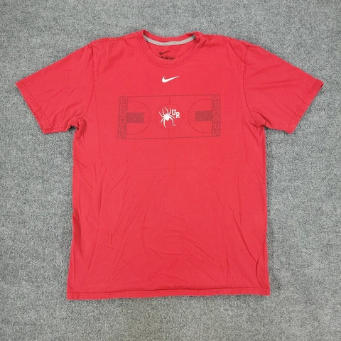Richmond Spiders Shirt Men's Large Red Nike NCAA Graphic Tee Short Sleeve Logo Cover