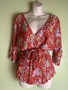 Anthropologie Boho Hippie Paisley Top Corte Bajo Talla S - Imagen 1 de 5