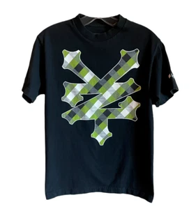 Zoo York Short Sleeve Womens or Mens TShirt SZ Small Black Green Cotton - Picture 1 of 7