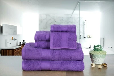 Amplio juego de toallas de baño decorativas de 6 y 18 manos, lavado, toalla de baño combo 600 GSM Foto 1 de 3