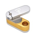 Portable Metal Pipe Rotary Smoking Pipe with Tobacco Storage Box, Double Layer