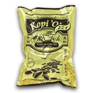 Tenom Coffee Kopi 'O' 2 in 1 - with Sugar Added 12 Sachets x 20g x 5Bags - Picture 1 of 4