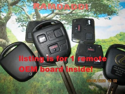 Nuevo control remoto 100 % OEM para LEXUS GS300/430 LS400 89070-50170 HYQ1512V ¡NO RECUBIERTO! Foto 1 de 2