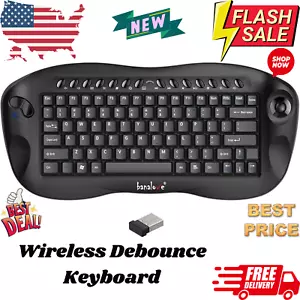 2.4Ghz Wireless Keyboard w/ Trackball Mouse Combo - Bild 1 von 7