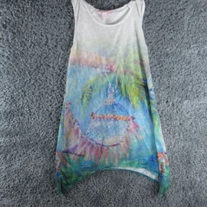 Leoma Lovegrove Dress Womens Large Blue Beach Hooded Wearable Art - Picture 1 of 12