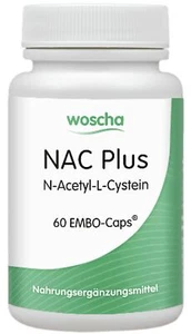 Woscha NAC Plus N-Acetyl L-Cystein- 3x 60 EMBO-Caps (475,11 EUR/kg) - Picture 1 of 3