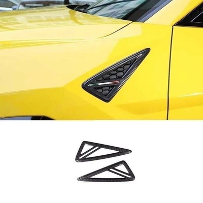 Cubierta de ventilación de guardabarros lateral de fibra de carbono real para Lamborghini URUS 2018-2021 Foto 1 de 4