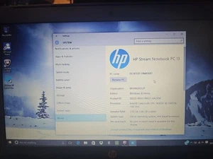 HP Stream Notebook 13" Blue 13-C100na - working. - Imagen 1 de 2