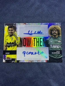 2024 Topps Finest MLS Now and Then Dual Auto Carlos Valderrama Cucho Hernandez - Picture 1 of 2