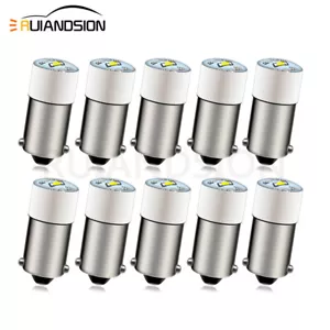 10pcs Bayonet BA9S 110V-130V LED Miniature Pilot Light Safety Warning Bulb White - Picture 1 of 9