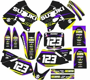 Suzuki RM125 RM 125 GRAPHICS shrouds Plates Fenders 1996-1998 - Picture 1 of 1