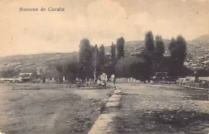 Cartolina FX: Souvenir di Cavalla, Kavala, GRECIA, B&W DB anni '10 - Foto 1 di 2