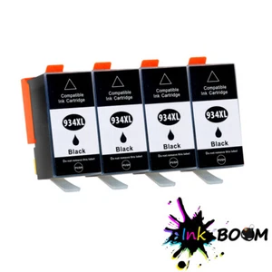 4 Black Ink Cartridge replace for HP 934XL Officejet pro 6230 6830 - Picture 1 of 1