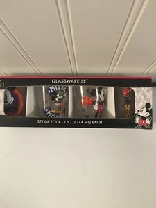 Disney glassware set of 4 1.5 oz shot glasses - Picture 1 of 3