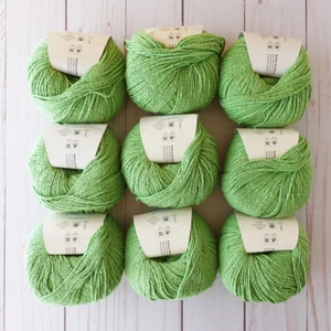 Nashua Creative Focus Silk ~ Lot of 9 ~ #237 Field Green ~ 100% Silk ~ Rustic - Picture 1 of 5