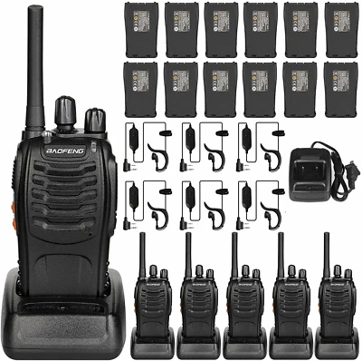 2/4/8X BAOFENG BF-888S 5W 10KM WALKIE TALKIE SPRECHFUNKGERÄTE HAND-FUNKGERÄT FM - Bild 1 von 4