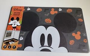 Disney Mickey Mouse Anti Fatigue Kitchen Mat Halloween Jack-O-Lantern 18x30” NEW