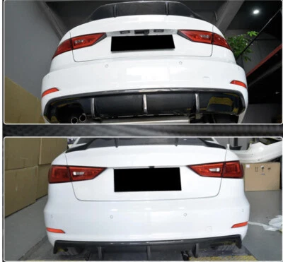 KIT DE CARROCERÍA DIFUSOR PARACHOQUES TRASERO FIBRA CARBONO 14-16 SEDÁN BASE AUDI A3 8V Foto 1 de 4